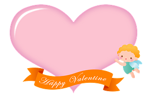 Valentine's Day Cupid and Heart