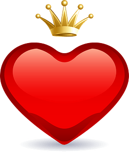 Heart with crown