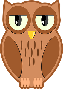 Brown Owl with Brown Eye Rings