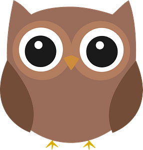 Brown Owl with Brown Eye Rings