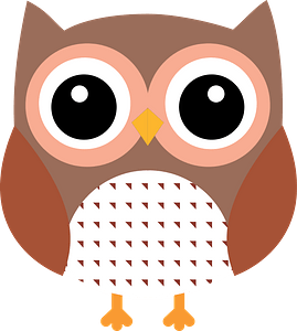 Brown Owl with Peach Eye Rings