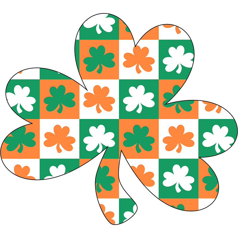 Ireland pattern shamrock