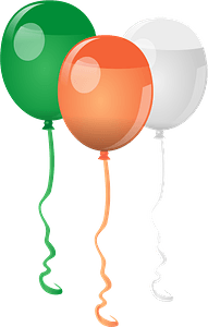 St. Patricks Day balloons