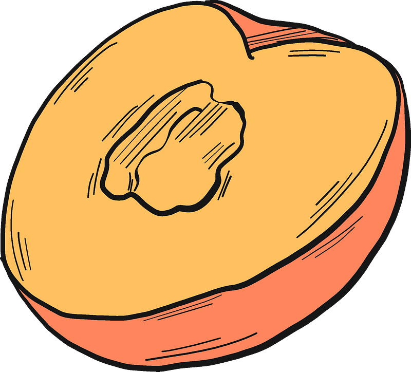 Half peach