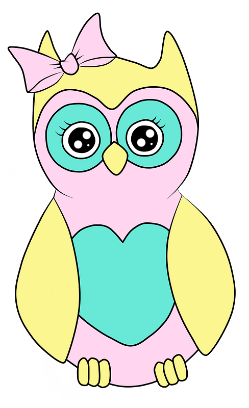 Owl with a bow