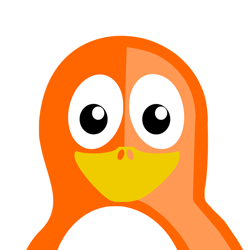 Orange penguin - Free vector clipart images on creazilla.com