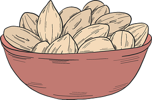 Peanuts in a bowl