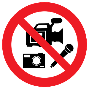 No media recording allowed