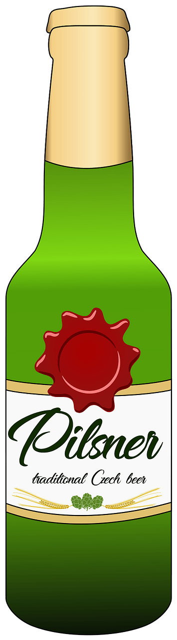 Pilsner beer bottle