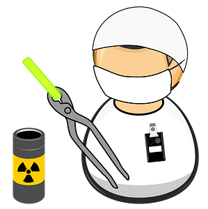 Nuclear facility worker
