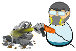 Scrapyard worker