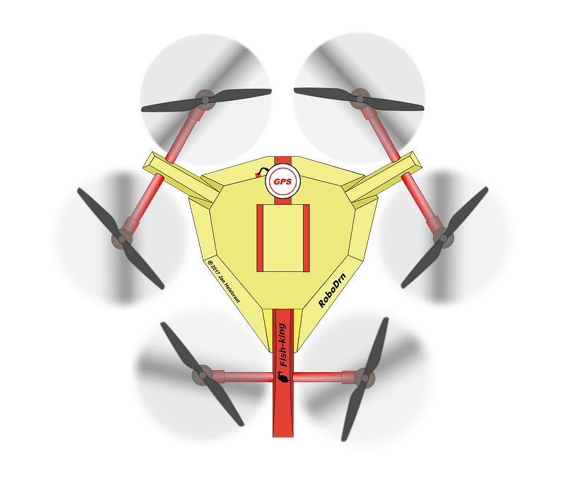 "fish-king" drone / uav