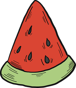 Slice of watermelon