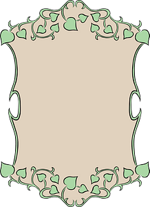 Garden sign ivy border