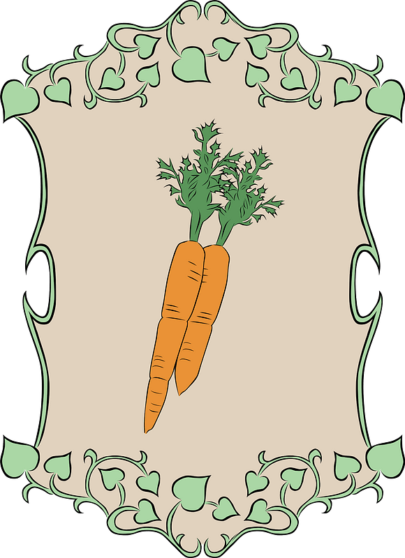 Garden sign carrots