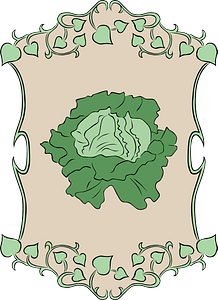 Garden sign lettuce