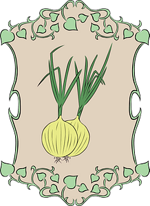 Garden sign onion