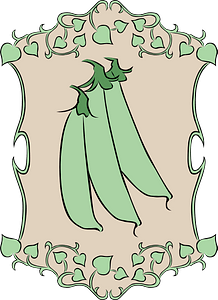 Garden sign peas