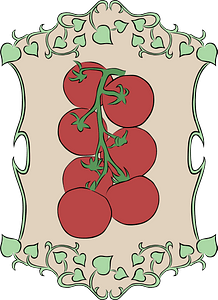 Garden sign - tomatoes