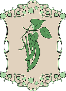 Garden sign string beans