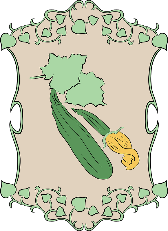 Garden sign zucchini