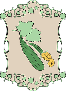 Garden sign zucchini
