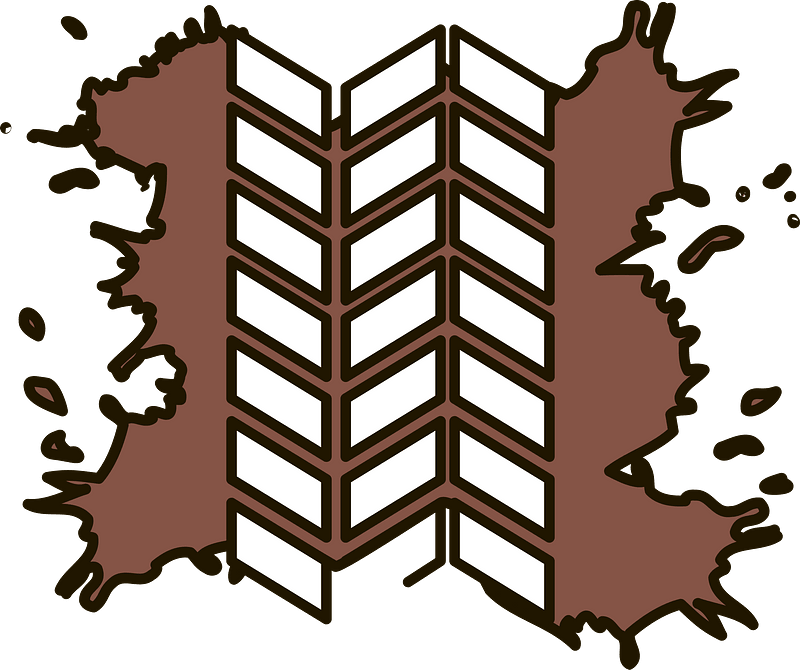 Mud tire tracks