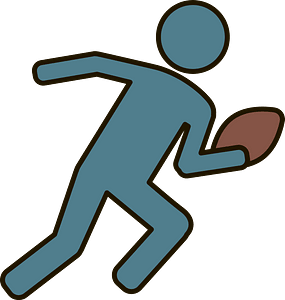 Quarterback throwing