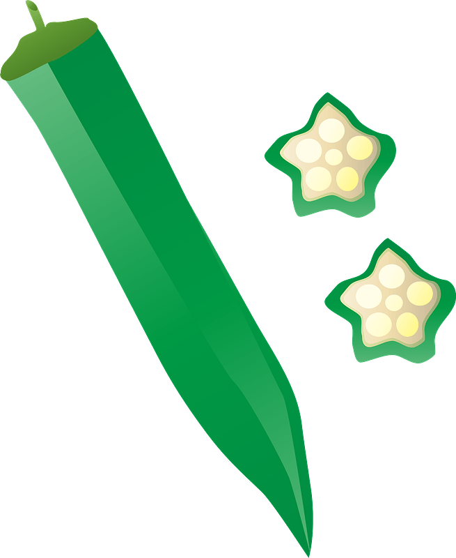 Okra vegetable