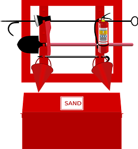 Fire-fighting equipment stand