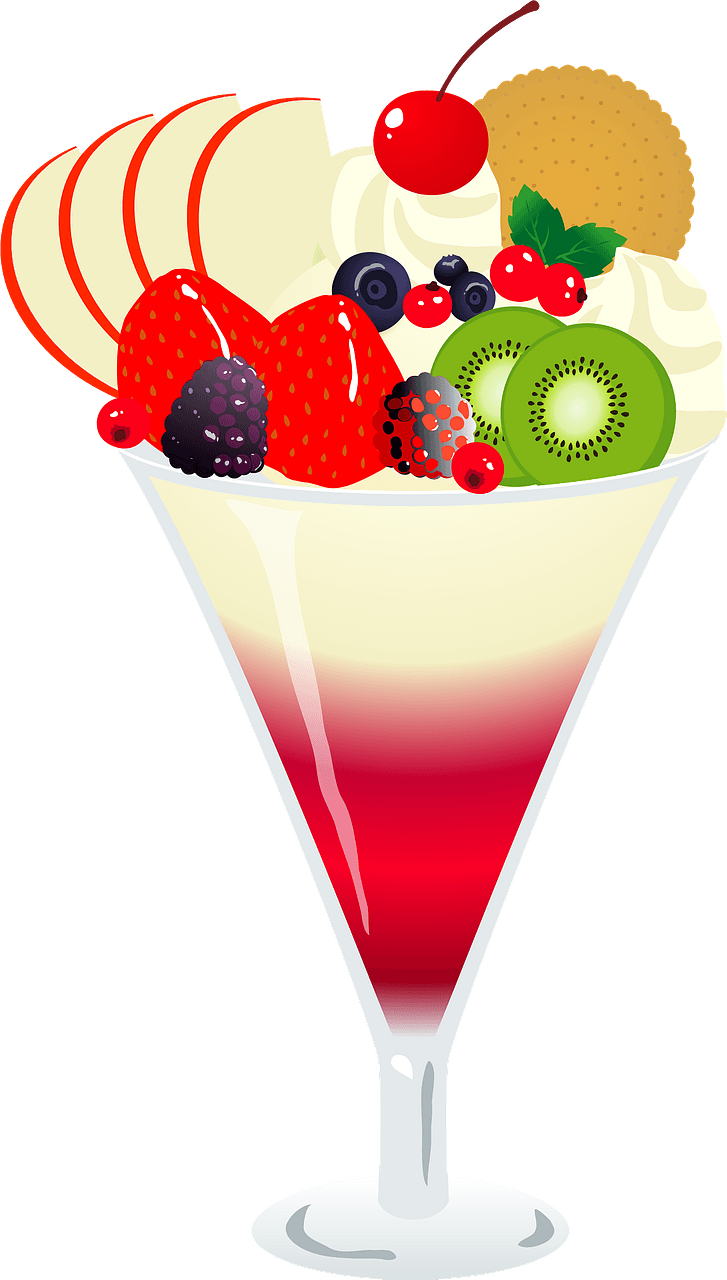 Fruit parfait desert