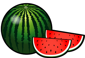 Watermelon - Whole and Wedges