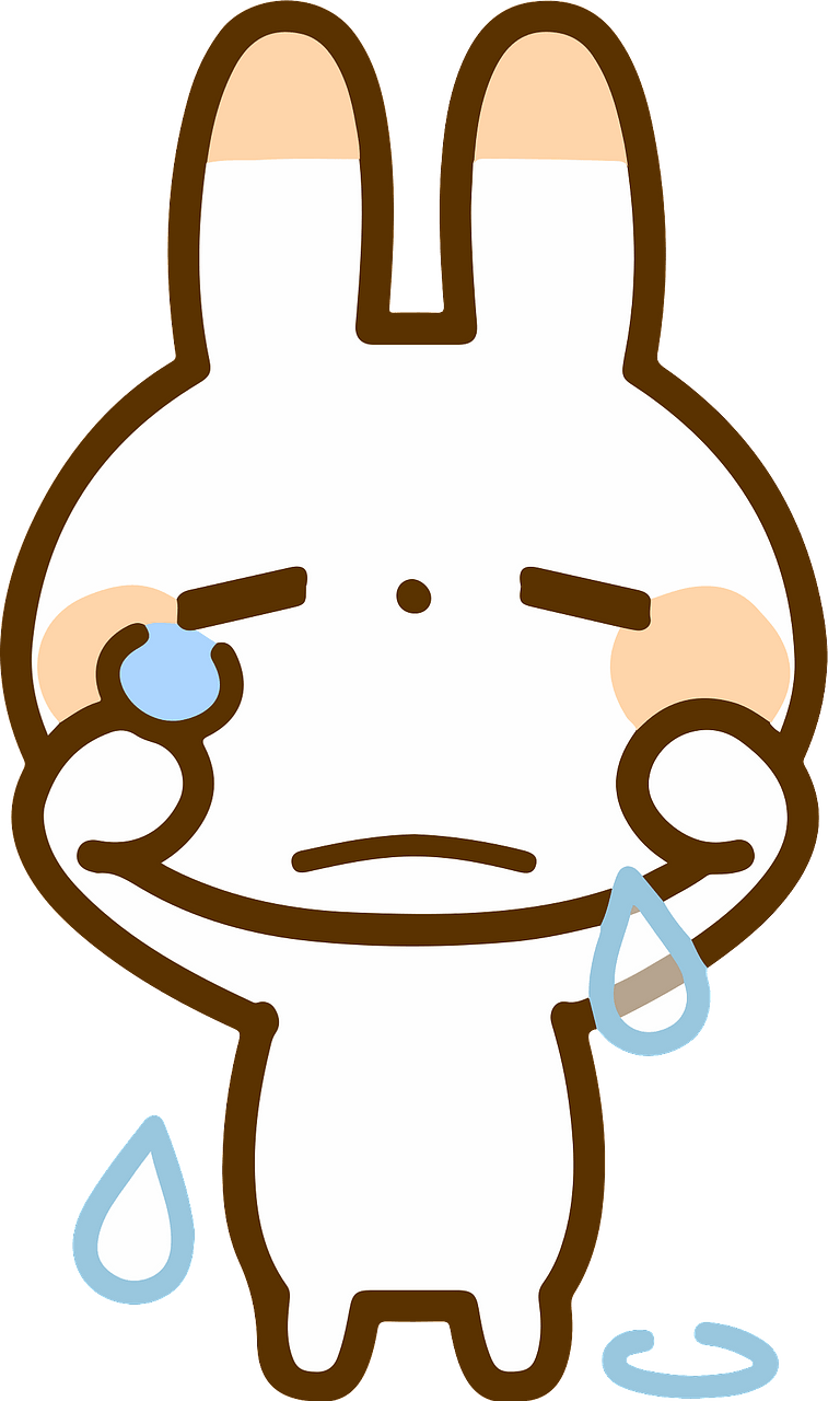 Bunny is crying