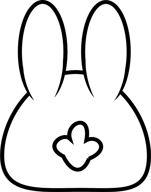 Cartoon bunny back