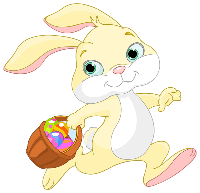 Easter bunny with basket