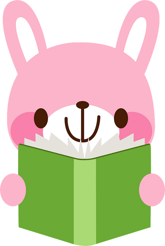 Rabbit is reading a book