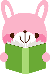 Rabbit is reading a book