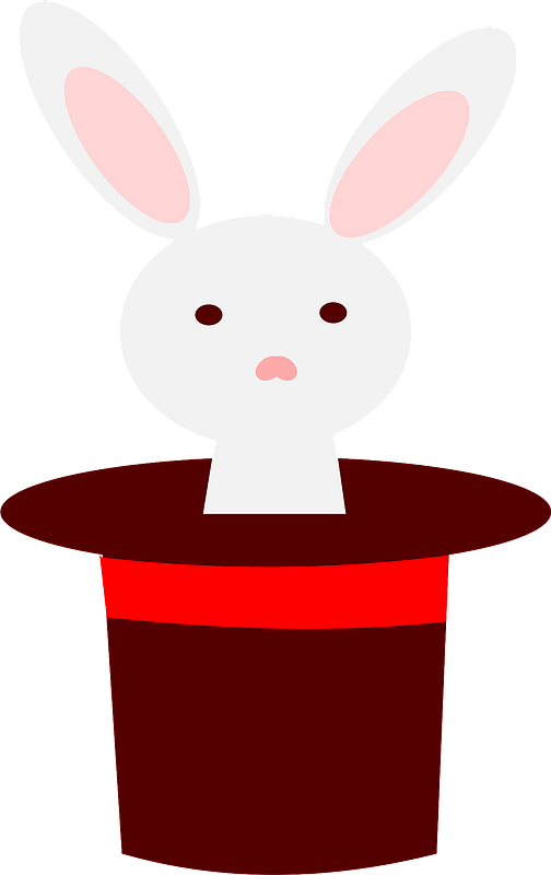 Rabbit in magic hat