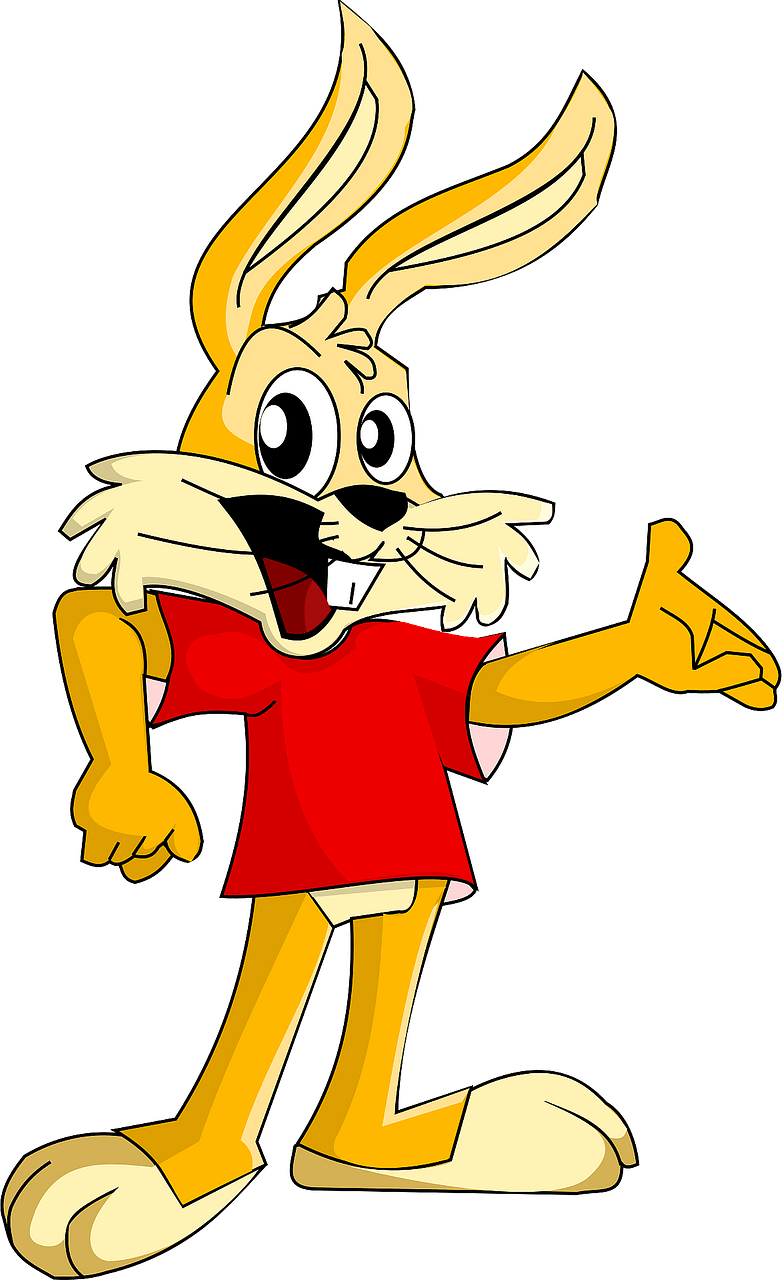 Cartoon rabbit