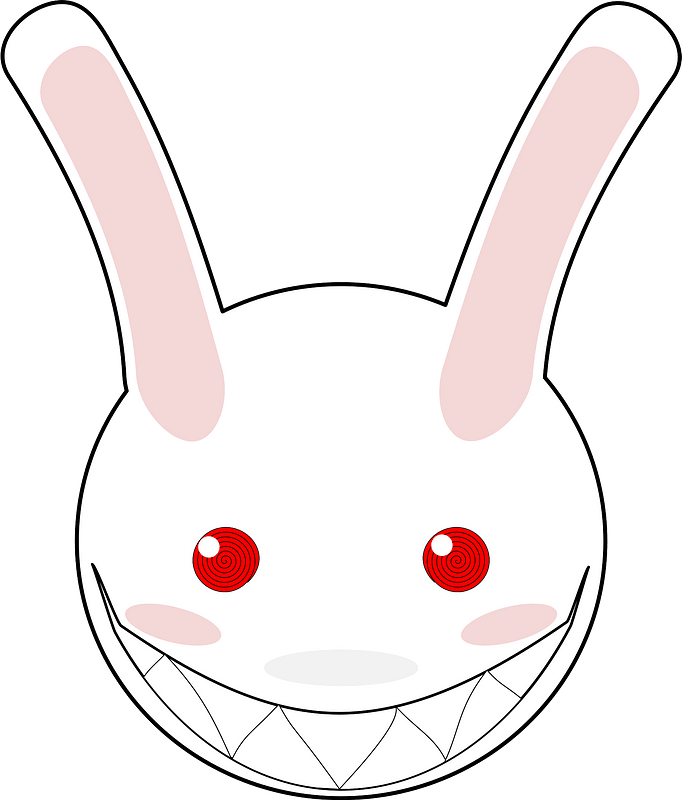 Creepy rabbit face