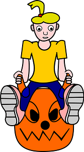 Space hopper girl