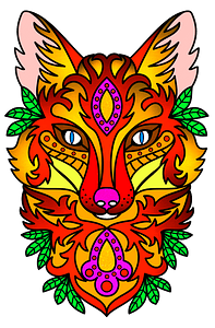 Ornamental fox face