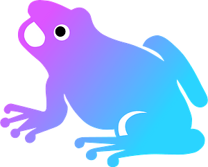 Multicolored frog