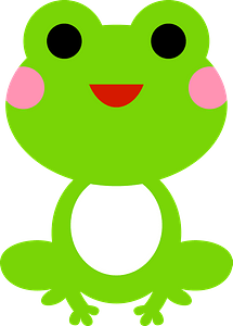 Smiling frog