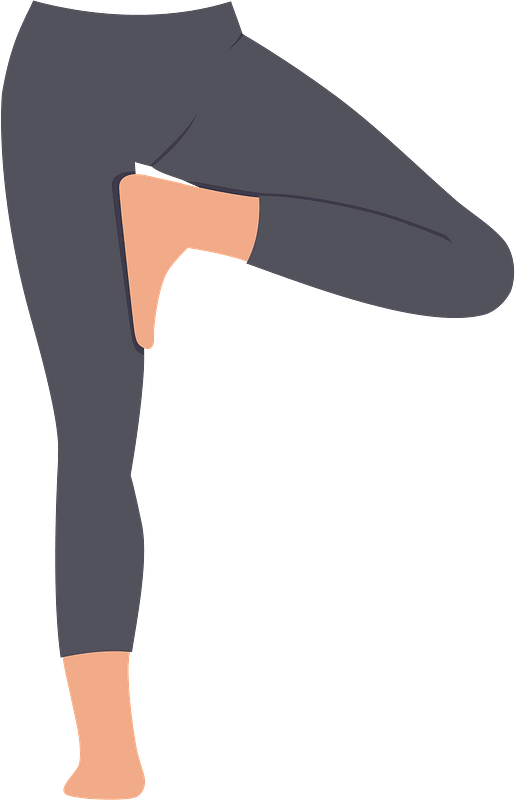Girl legs in yoga pose