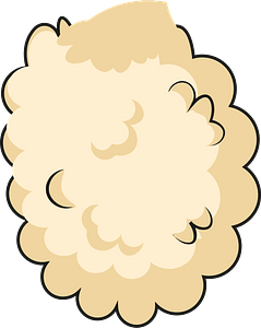 Sheep body fur