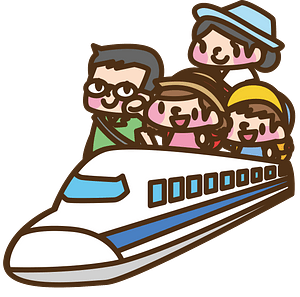 Family travels on the bullet train