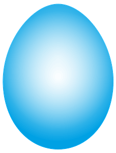 Blue Easter egg