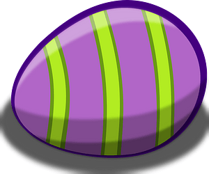 Violet Easter egg