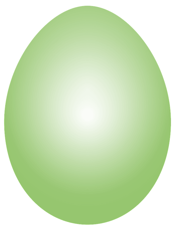 Lime green Easter Egg